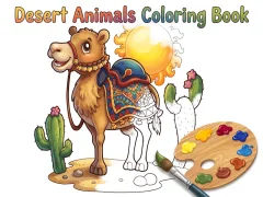 Permainan Desert Animals Coloring Book talian