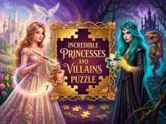 Permainan Incredible Princesses and Villains Puzzle talian