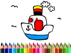 Permainan Back to School: Boat Coloring talian