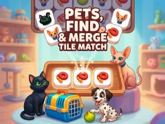 Permainan Pets, Find and Merge Tile Match talian