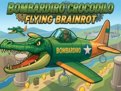 Permainan Bombardiro Crocodilo Flying Brainrot talian