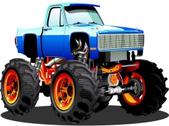 Permainan Monster Truck Puzzle talian