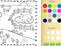 Permainan Farming Coloring Book For Kids talian
