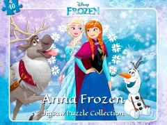 Permainan Anna Frozen Jigsaw Puzzle Collection talian
