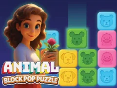 Permainan Animal Block Pop Puzzle talian