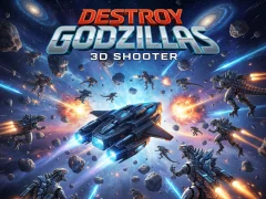 Permainan Destroy Godzillas: 3D Shooter talian
