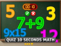 Permainan Quiz 10 Seconds Math talian