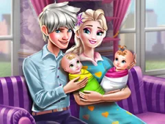 Permainan Ice Queen Twins Family Day talian