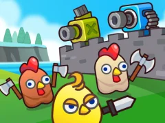 Permainan Merge Cannon: Chicken Defense talian