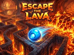 Permainan Escape the lava talian
