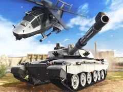 Permainan Strategy of war. Tanks and helicopters talian