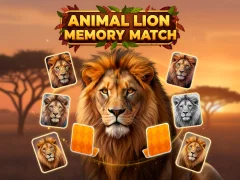 Permainan Animal Lion Memory Match talian