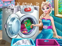 Permainan Ice Queen Laundry Day talian