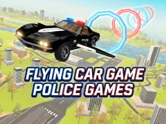 Permainan Flying Car Game Police Games talian