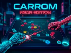 Permainan Carrom Neon Edition talian