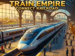Permainan Train Empire Connect Railroad talian