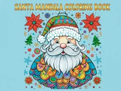 Permainan Santa Mandala Coloring Pages talian