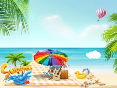 Permainan Summer Beach Slide talian