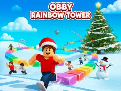 Permainan Obby Rainbow Tower talian