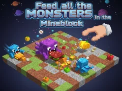 Permainan Feed all the MONSTERS in the Mineblock talian