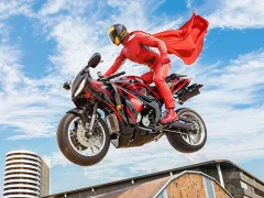Permainan Real Motorbike Super Hero Stunt 3D talian