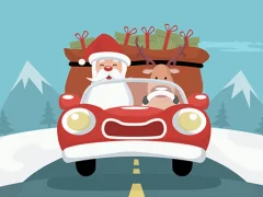 Permainan Santa Giving Presents Jigsaw talian