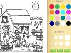 Permainan Farm Coloring Book For Kids talian