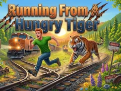 Permainan Running From A Hungry Tiger talian