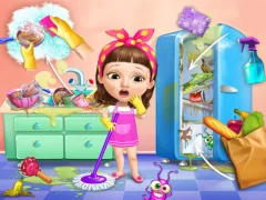 Permainan Sweet Baby Girl Cleanup Messy House talian