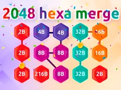 Permainan 2048 Hex Chain Merge talian