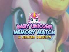 Permainan Baby Unicorn Memory Match & Hidden Objects talian