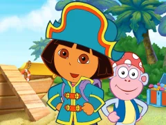 Permainan Dora The explorer Dora's Pirate Boat Treasure Hunt talian