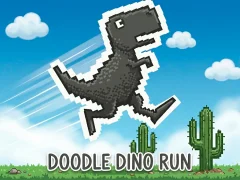 Permainan Doodle Dino Run talian