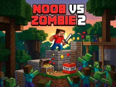 Permainan Noob vs Zombie 2 talian