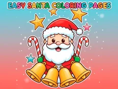 Permainan Easy Santa Coloring Pages talian