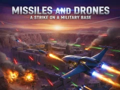 Permainan Missiles and Drones: A Strike On A Military Base talian