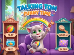 Permainan Talking Tom Funny Time talian