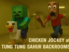 Permainan Chicken Jockey at Tung Tung Sahur Backrooms talian