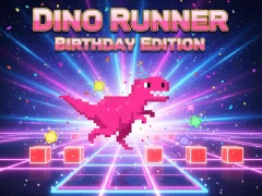 Permainan Dino Runner Birthday Edition talian