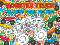 Permainan Monster Truck Coloring Pages For Kids talian
