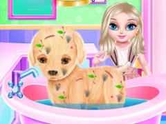 Permainan Baby Elsa Puppy Surgery talian