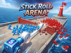 Permainan Stick Roll Arena talian