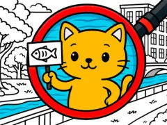 Permainan Find The Cat Cat Search talian