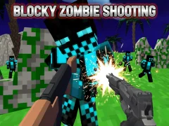 Permainan Blocky Zombie Shooting talian