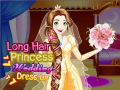 Permainan Long Hair Princess Wedding Dress up talian