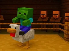 Permainan Chicken Jockey hidden lava chicken talian
