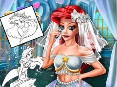 Permainan Coloring Book for Ariel Mermaid talian