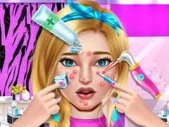 Permainan Pimple Treatment Makeover Salon talian