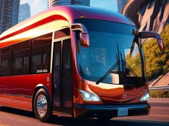 Permainan Bus Simulator Real Bus driving talian