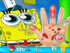 Permainan Spongebob Hand Doctor talian